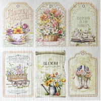 Ciao Bella Flower Shop 6x6 Inch Deluxe Paper Pearl (5pcs) (CBDQ011)